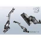Exhaust manifold Catalytic Converter BMW 3 Touring 330xi (E91N) (Zyl.1-3)