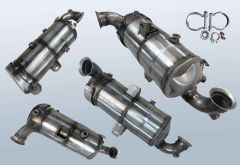 Diesel particulate filter with oxi cat DS DS3 Crossback 1.5 BlueHDI 110 (UR UC UJ)